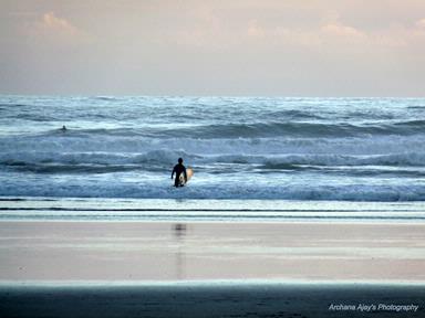 Ajay Ravi;Surfers @ Muriwai; Taken at Muriwai Beach, Auckland