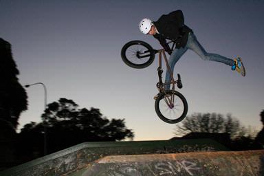 Steve Molloy; Getting Air; Taken at the Victoria skate park before it was moved at Sunset