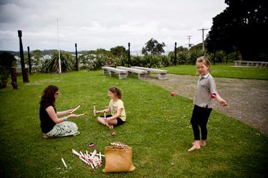 Alice Doig; Untitled; The Zebez creative kids cooperative session at the Piritahi marae, Waiheke Island