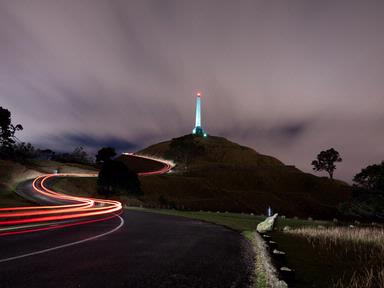 Tony Tse; Scroll   One Tree Hill at night