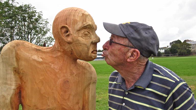 JERRY ZINN;DISAGREEMENT.;LAKE HOUSE CARVING EXHIBITION