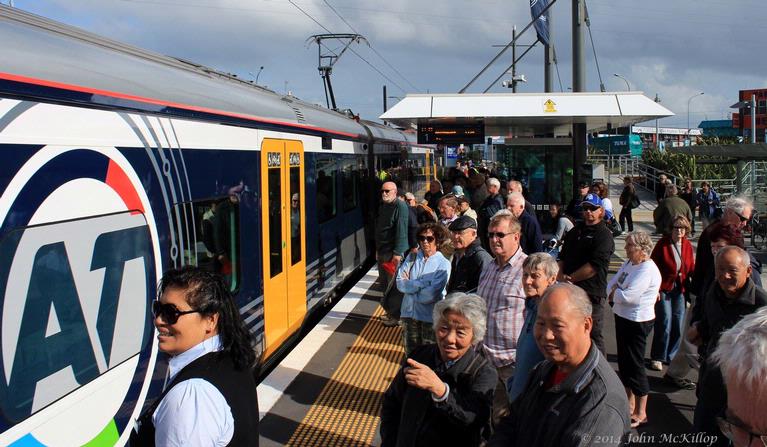 John McKillop; Waiting to get on board at Onehunga