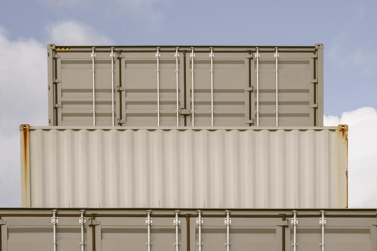 Claudia McNulty;Tamaki Containers;Shot as part of a series, tamaki structures,that consists of photographs a wide range large outdoor structures i find.