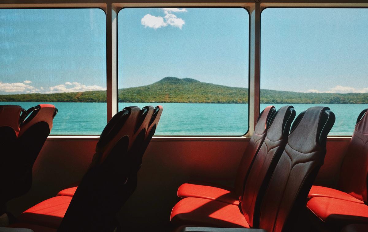 Nadiah Zaidil;Pre Lockdown Escapism;A Wes Anderson esque take on the ferry ride to Waiheke Island