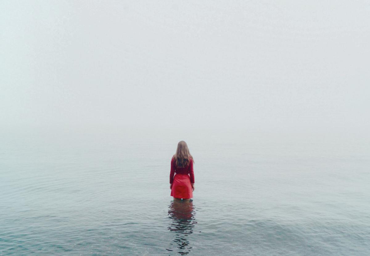 Zara Cornwell; Beyond the fog; A foggy morning at Ladies Bay, Auckland. Looking out into the fog, a symbol for the unknown future.