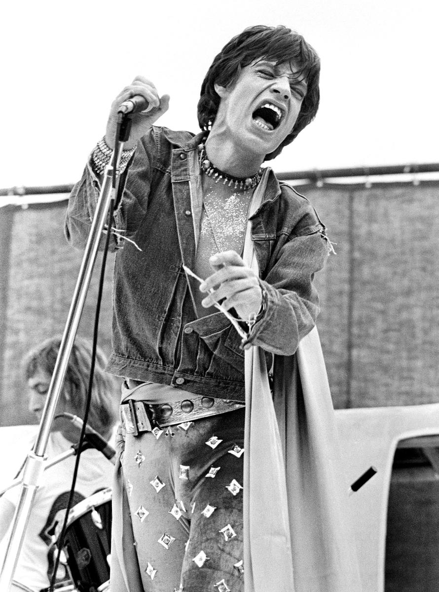 Bruce Jarvis;Mick Jagger;This image of Mick Jagger at Western Springs in 1973, is regarded as a classic shot of the singer, and has been published internationally, including on the front page of London's Evening Standard.