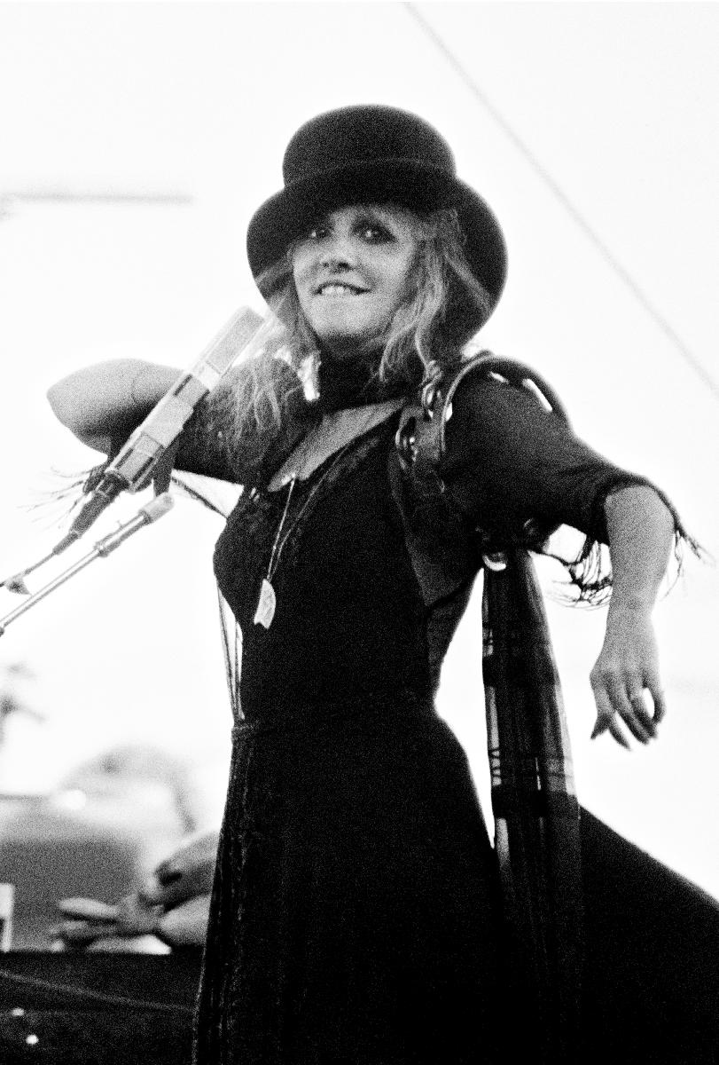 Bruce Jarvis;Stevie Nicks, Fleetwood Mac;Playing for 60,000 people at Western Springs in November 1977.
