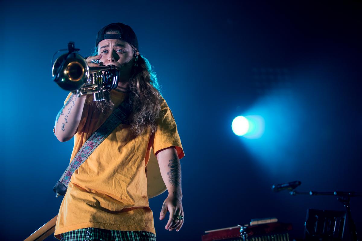 Veronica McLaughlin; Tash Sultana at Spark Arena;How one small person can make so much noise   I'll never know