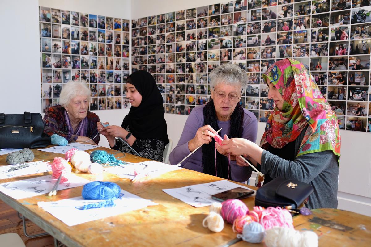 Bernie Harfleet; Knitting together a Community (2)
