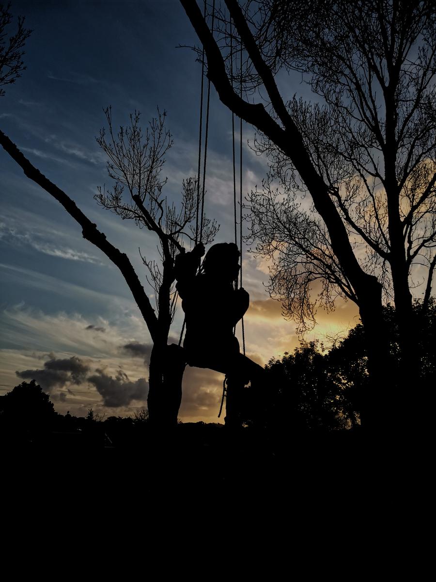 Jasmine Goh; Swinging into the sunset; A quick snap from an evening walk