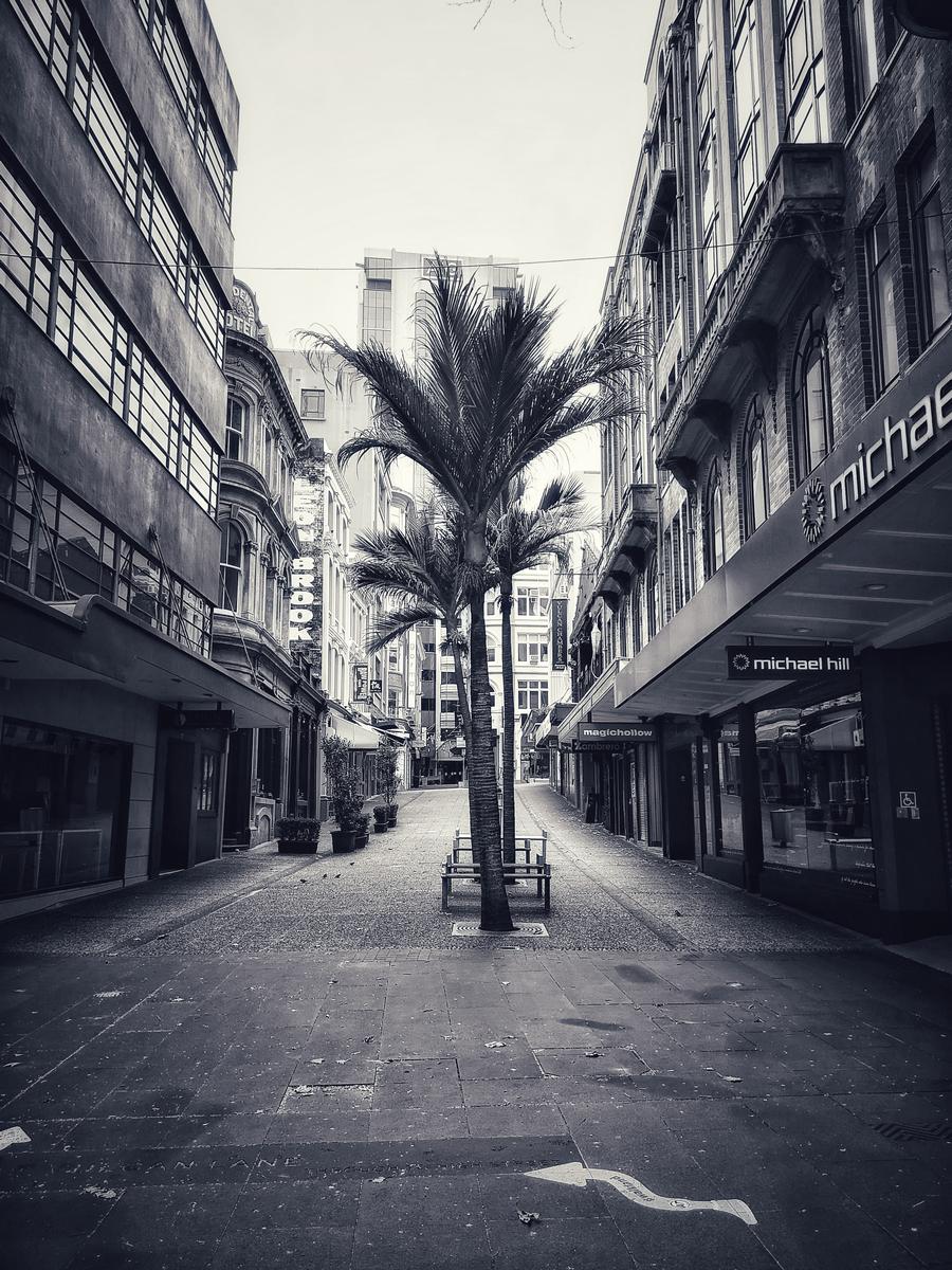 Stacey Edgar; Vulcan Lane Alone ; Normally bustling, so sad to see it like this.