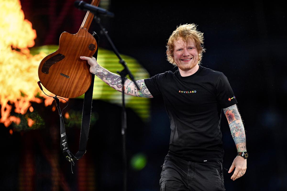 andrew cornaga;Ed Sheeran +   = ˜ ◊ Tour;Ed Sheeran +   = ÷ × Tour concert at Eden Park, Auckland, New Zealand on Friday 10 February 2023. Mandatory credit: Andrew Cornaga / www.photosport.nz