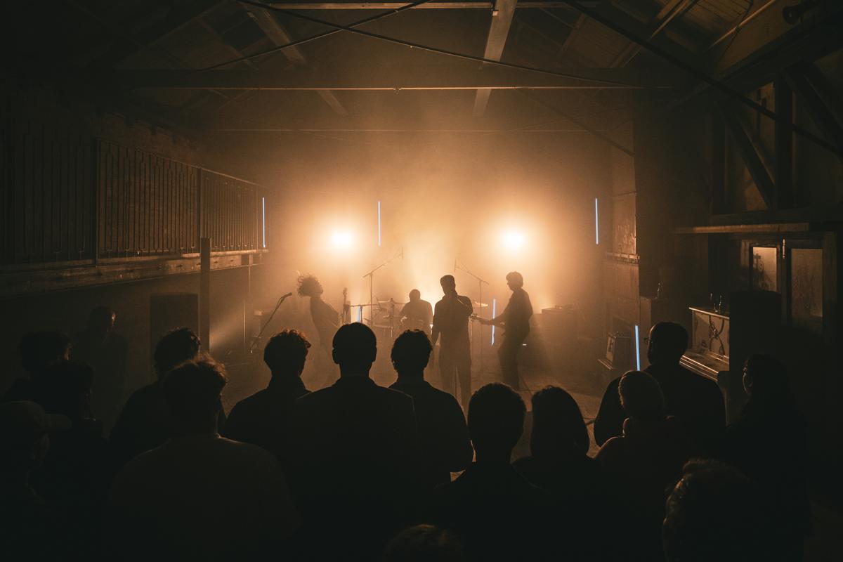 Bevan Triebels;Con Carne;Performing in an old derelict building in Christchurch