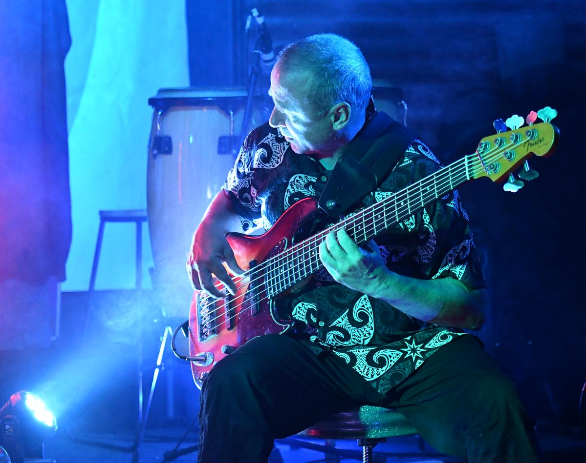 John Flatt;Bass Wizardry;Alex Griffith   Seen at Smash Palace live music venue Gisborne