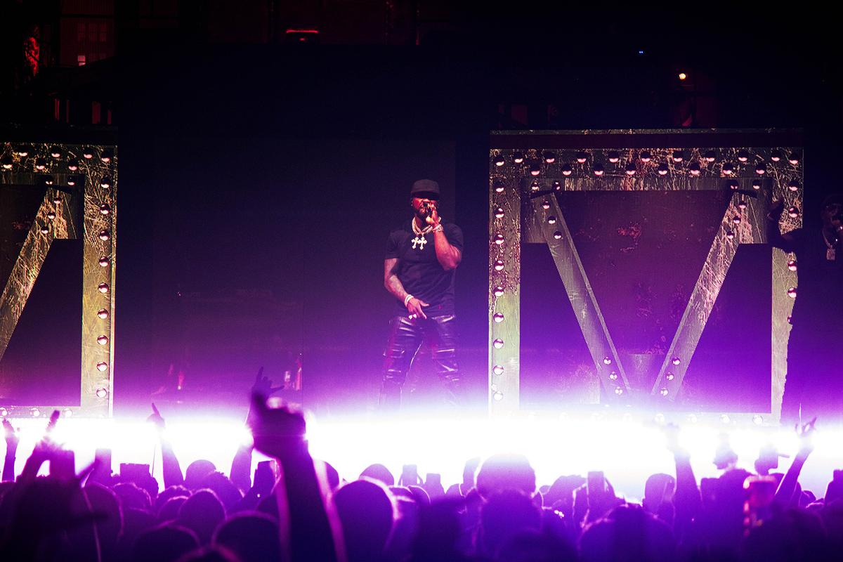 Ryo Nishikawa;50 Cents at Spark Arena ;I took this photo at the sold out 50 Cents concert at the Spark Arena. It was a magical show being able to witness such a legend with thousands of his fans