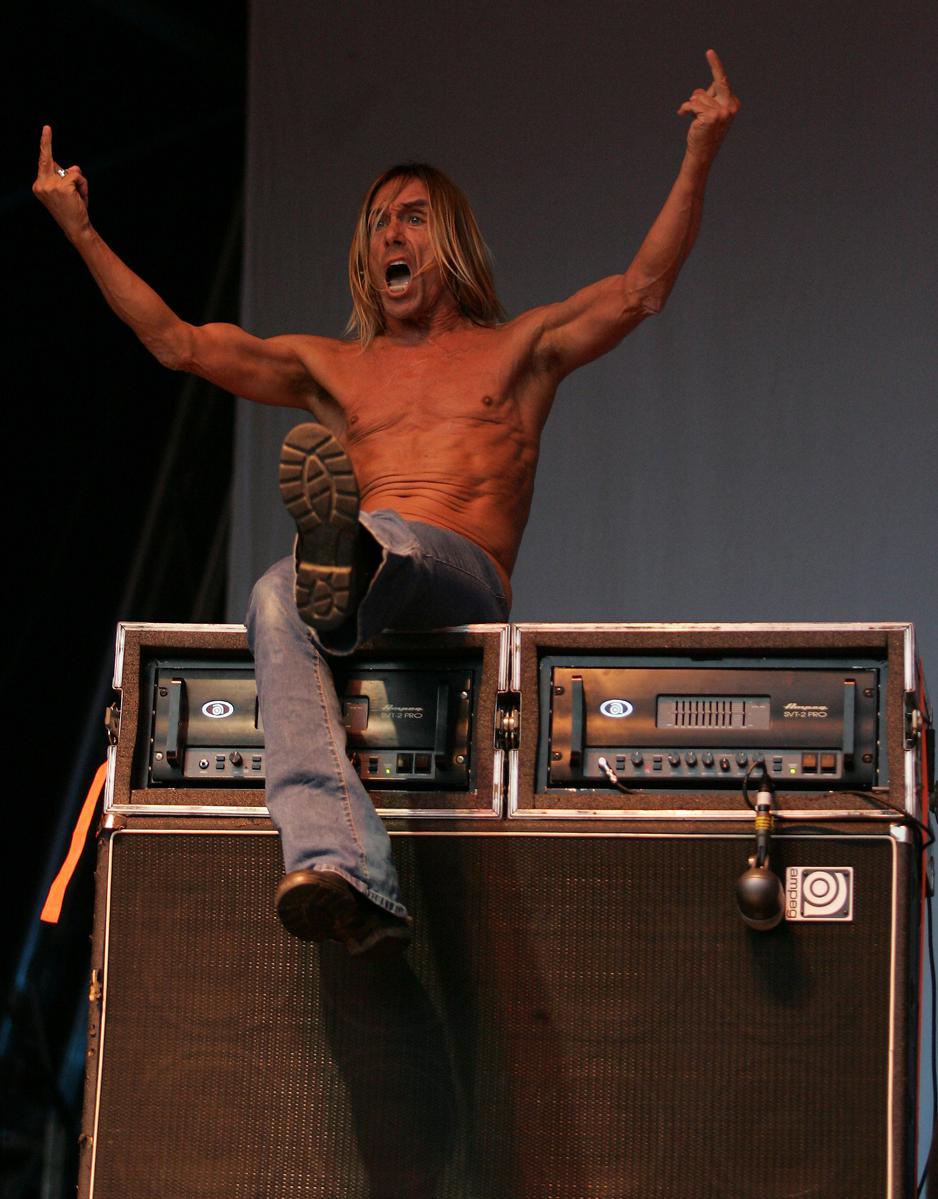 Craig Baxter;Iggy Pop at Mt Smart Stadium  2011