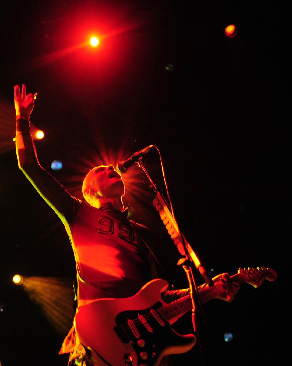Craig Baxter;Billy Corgan of the Smashing Pumpkins in Christchurch
