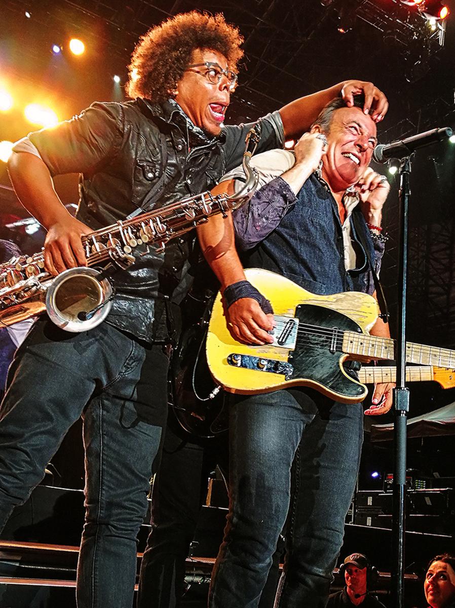 Gill Williams;Bruce Springsteen's Other Side ;Bruce Springsteen in a in a playful and interactive mood with his audience at his Christchurch Show.