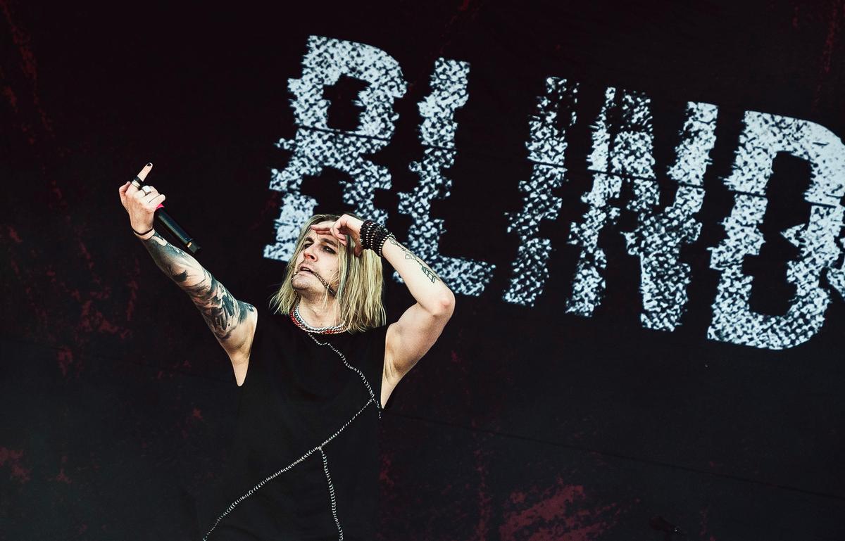 Venla Shalin;Blind;Joel Hokka of Blind Channel performs on stage