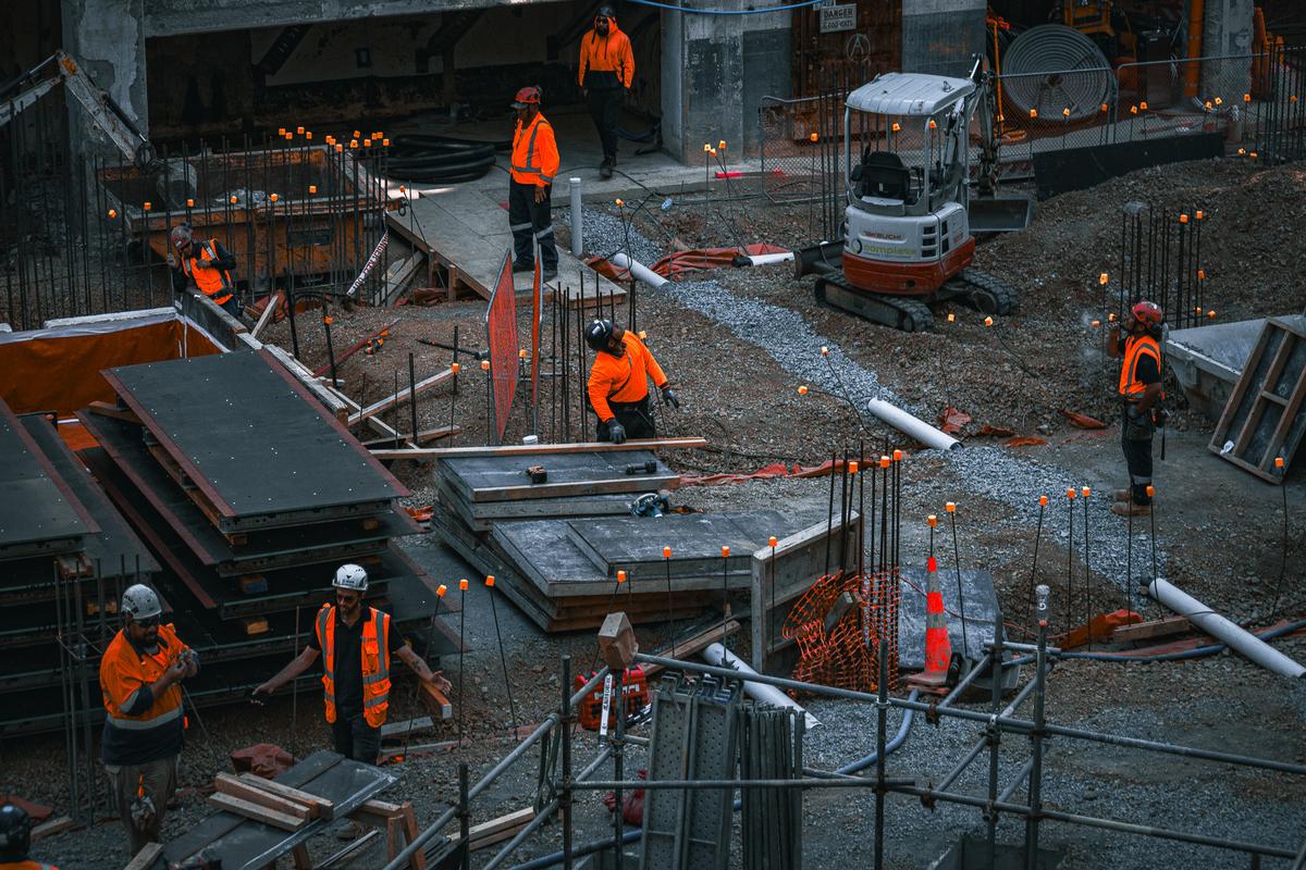 Joel Potter;At Work;Chaos of Auckland City construction