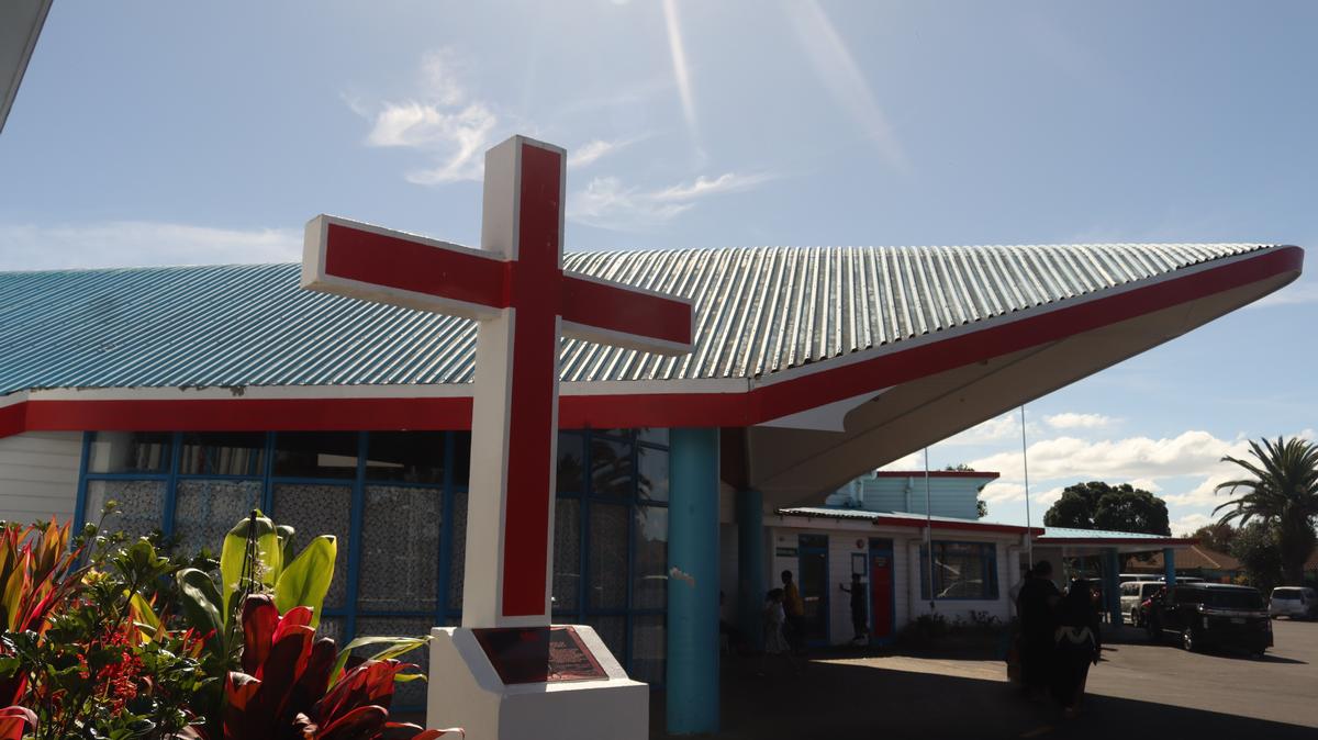Rose Fifita;Sanctuary;The front of our church on a quiet afternoon. It’s not just a building. It’s where we gather, laugh, sing, and sit through long services together. It’s a place we return to every Sunday, familiar as home.