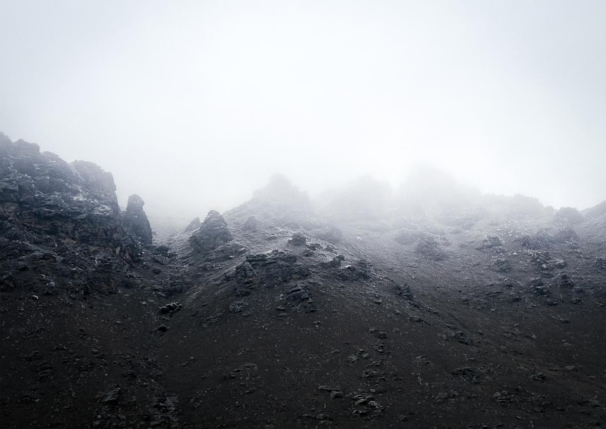 Winny He;Abyss of Mist and Stone;Rocky slopes are inhaled by the fog, creating a sense of solitude where the earth dissapears into a mysterious realm of nothingness.