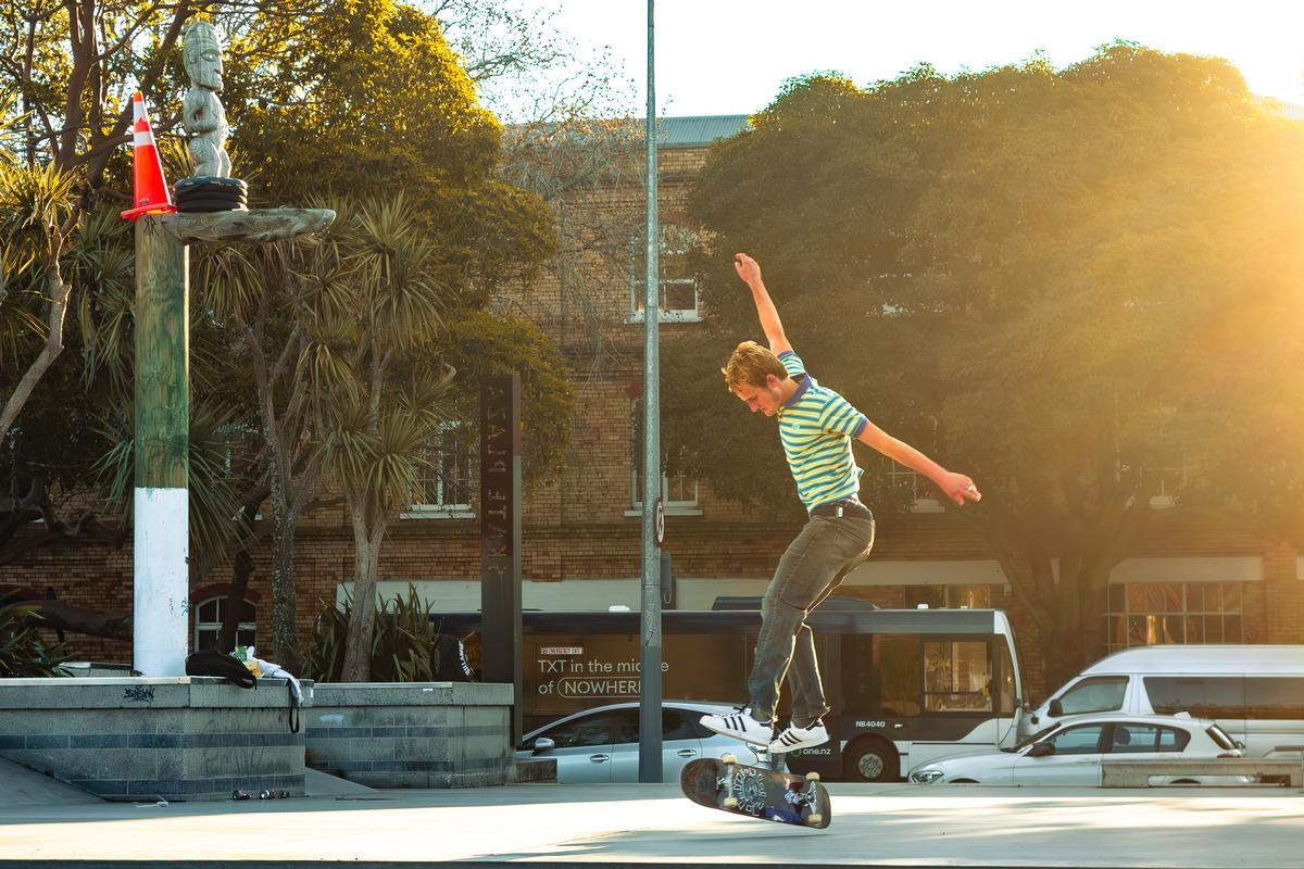 Alex Stammers;I'll call the cone hotline after this trick!