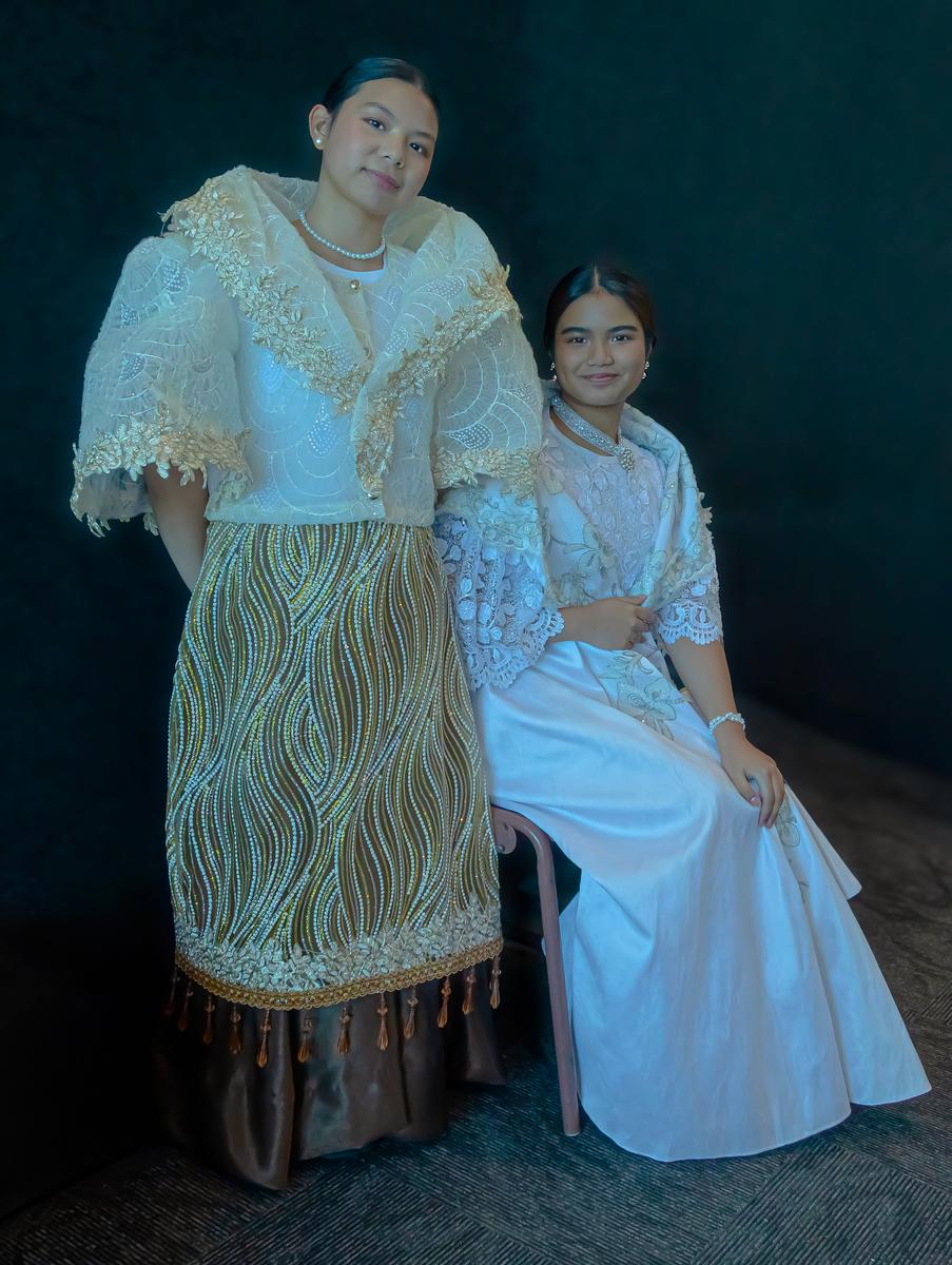 Margaret V Vickers;Ladies wearing traditional Philippines costumes at the Philippines Independence Day celebrations.