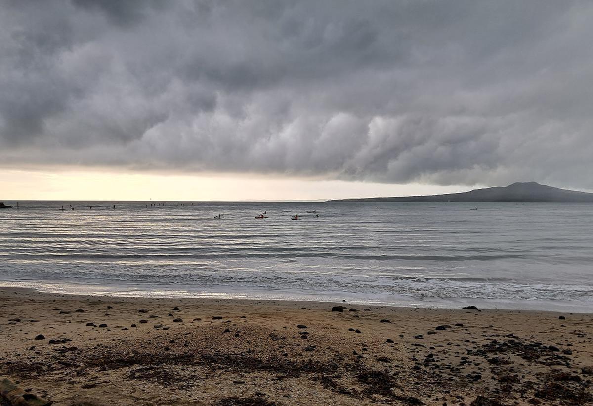 Ruth Murphy;Weather front over Rangitoto
